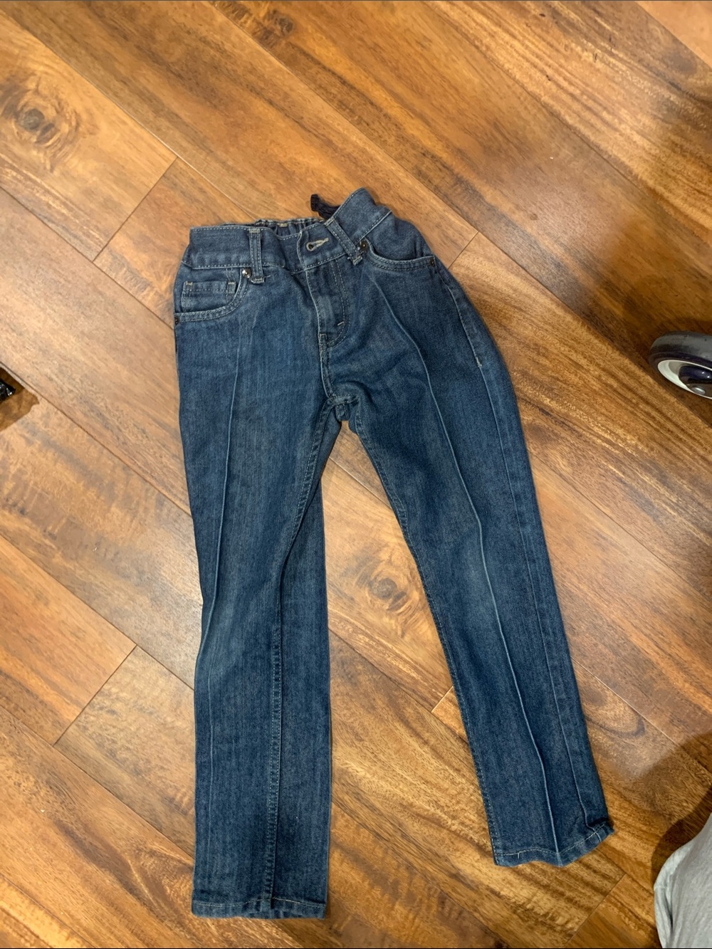 Levi's 511 size 10 w25 L25 adjustable waist Kids Dark Blue Slim Straight Jeans